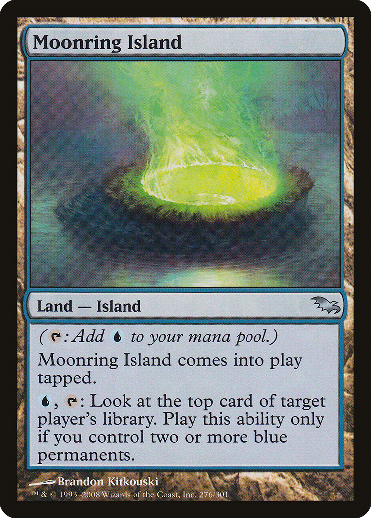 Moonring Island (SHM-276) - Shadowmoor Foil - Premium MTG Single from Wizards of the Coast - Just $2.25! Shop now at Game Crave Tournament Store