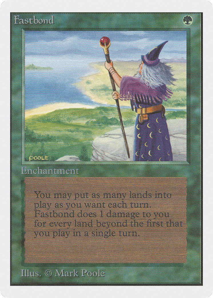 Fastbond (2ED-193) - Unlimited Edition - Premium MTG Single from Wizards of the Coast - Just $25.22! Shop now at Game Crave Tournament Store
