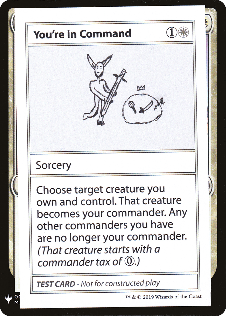 You're in Command (CMB1-015) - Mystery Booster Playtest Cards 2019 - Premium MTG Single from Wizards of the Coast - Just $0.16! Shop now at Game Crave Tournament Store