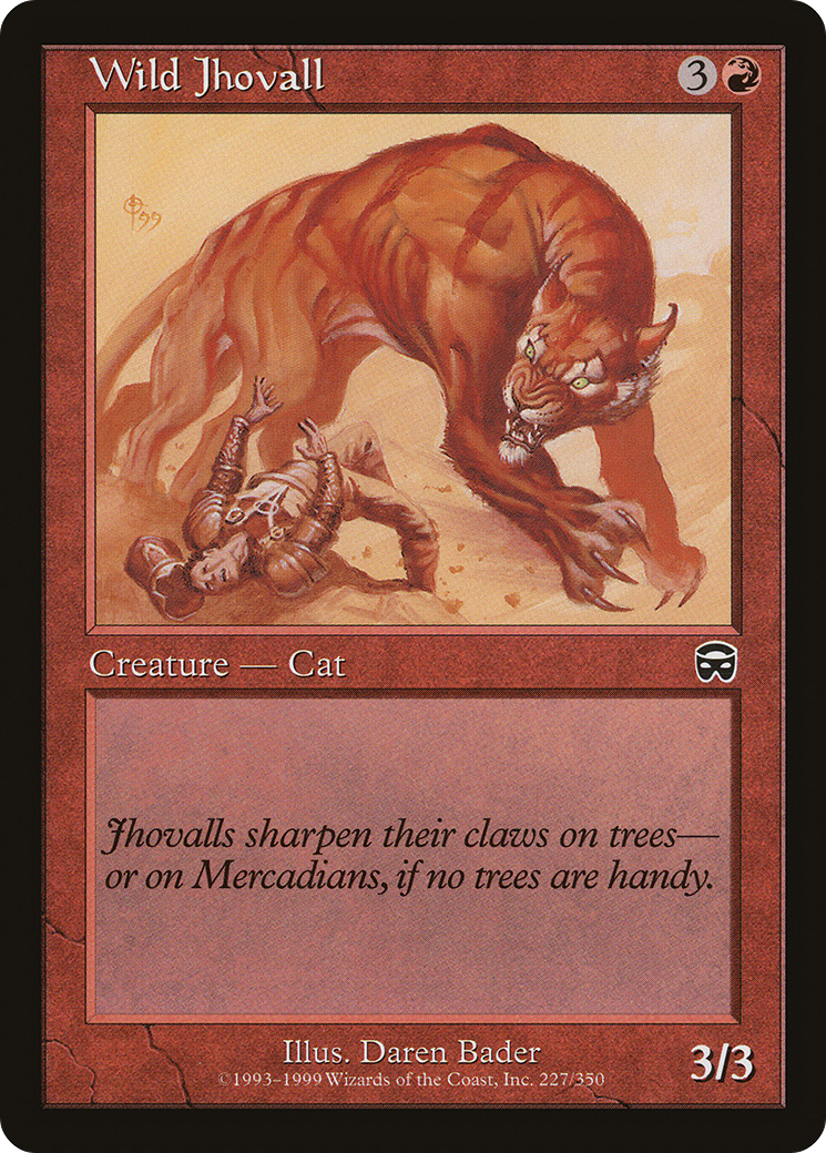 Wild Jhovall (MMQ-227) - Mercadian Masques Foil - Premium MTG Single from Wizards of the Coast - Just $0.47! Shop now at Game Crave Tournament Store
