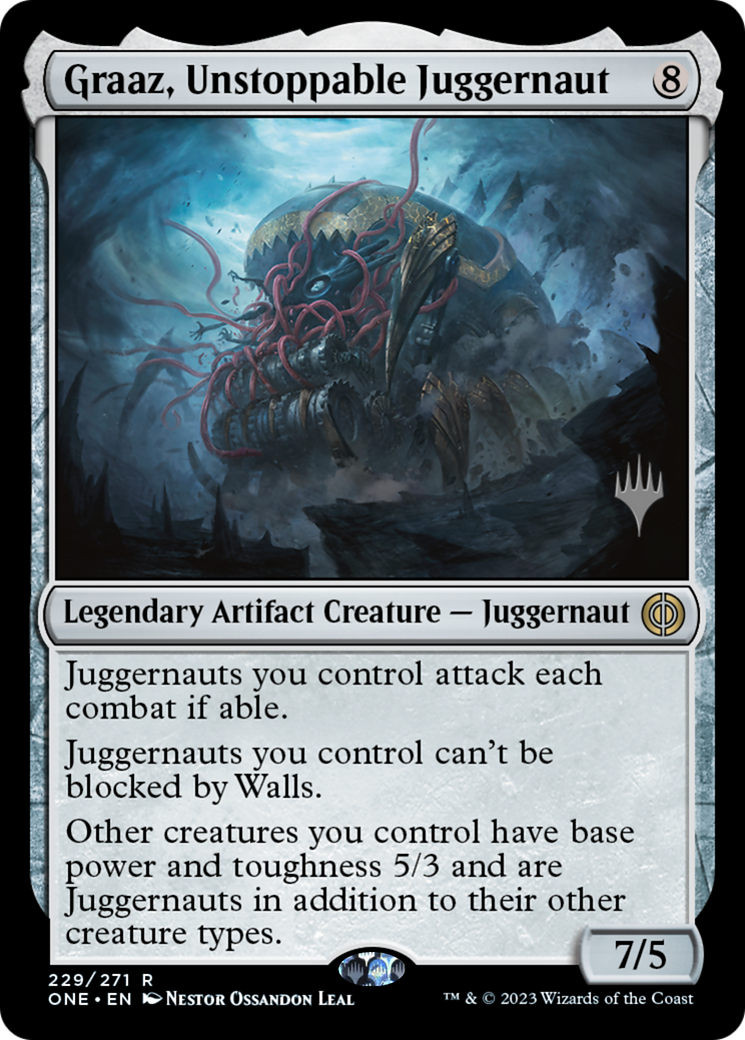 Graaz, Unstoppable Juggernaut (PONE-229P) - Phyrexia: All Will Be One Promos - Premium MTG Single from Wizards of the Coast - Just $0.08! Shop now at Game Crave Tournament Store