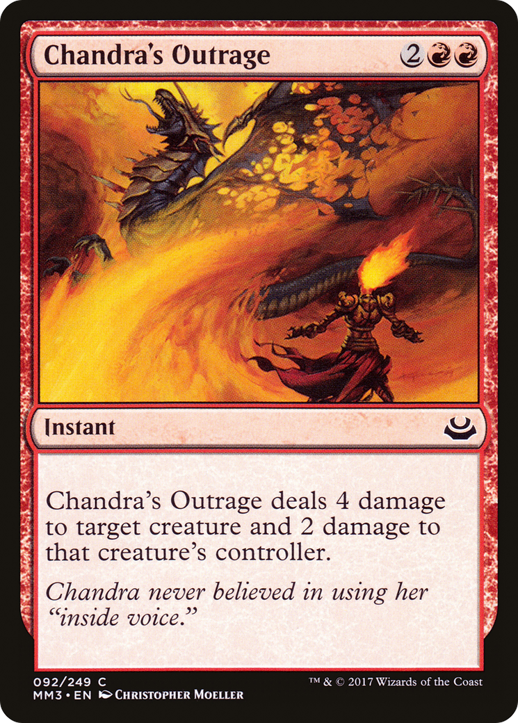 Chandra's Outrage (MM3-092) - Modern Masters 2017 - Premium MTG Single from Wizards of the Coast - Just $0.08! Shop now at Game Crave Tournament Store