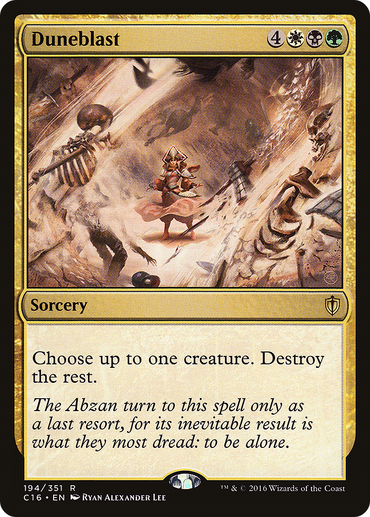 Duneblast (C16-194) - Commander 2016 - Premium MTG Single from Wizards of the Coast - Just $0.08! Shop now at Game Crave Tournament Store