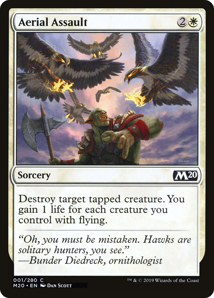 Aerial Assault (M20-001) - Core Set 2020 - Premium MTG Single from Wizards of the Coast - Just $0.25! Shop now at Game Crave Tournament Store