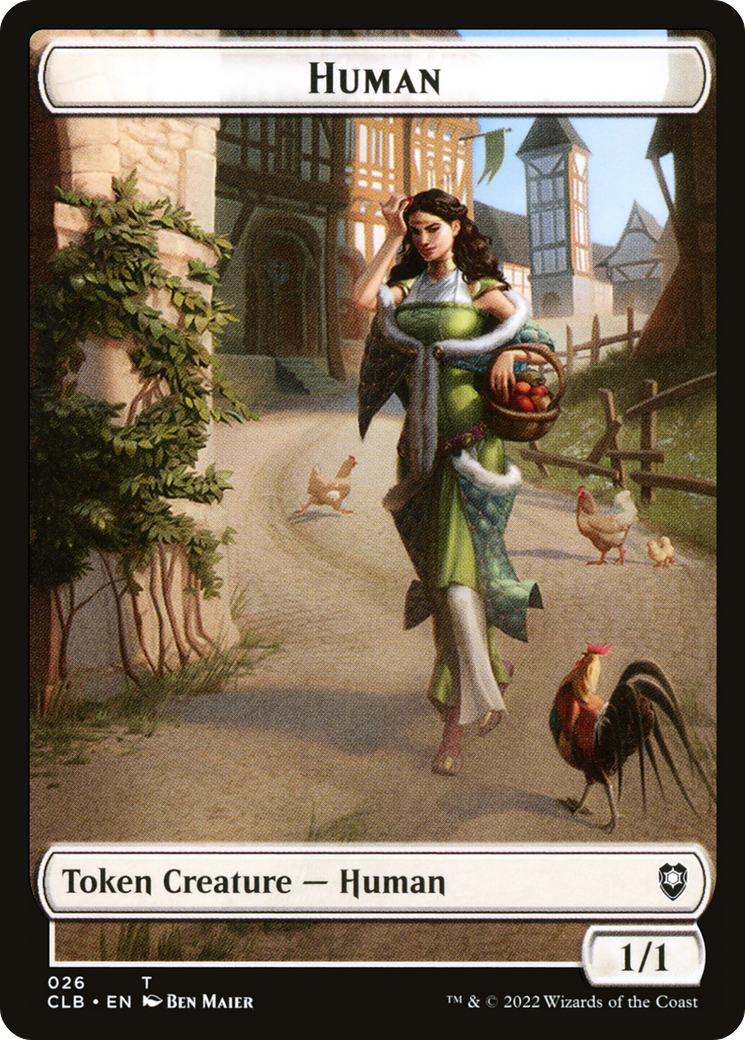 Human (TCLB-026) - Battle for Baldur's Gate Tokens - Premium MTG Single from Wizards of the Coast - Just $0! Shop now at Game Crave Tournament Store