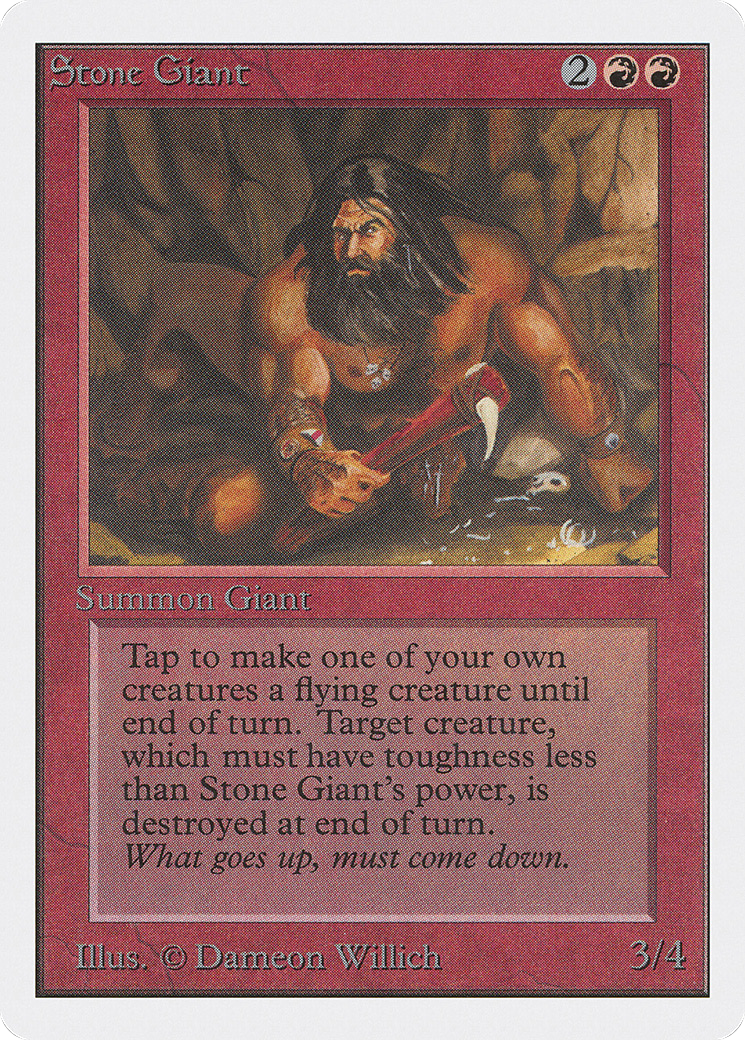 Stone Giant (2ED-177) - Unlimited Edition - Premium MTG Single from Wizards of the Coast - Just $1.80! Shop now at Game Crave Tournament Store