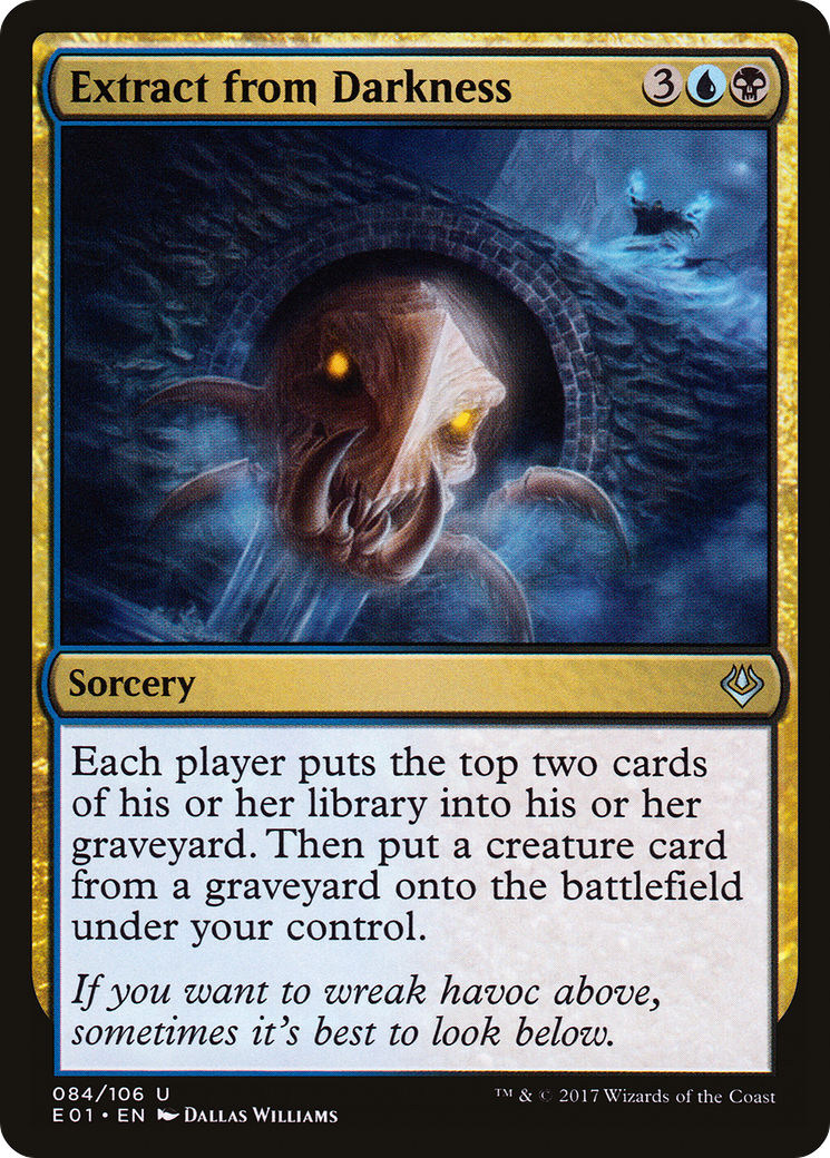 Extract from Darkness (E01-084) - Archenemy: Nicol Bolas - Premium MTG Single from Wizards of the Coast - Just $0.25! Shop now at Game Crave Tournament Store