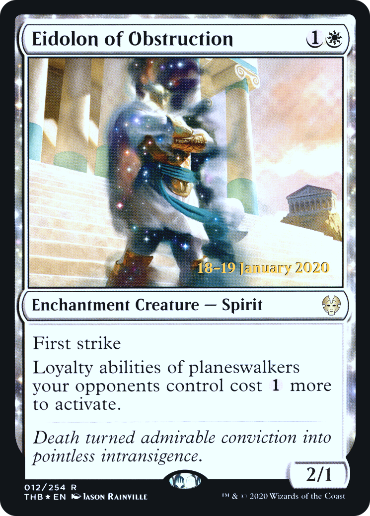 Eidolon of Obstruction (PTHB-12S) - Theros Beyond Death Promos: (nyxtouched) Foil - Premium MTG Single from Wizards of the Coast - Just $0.69! Shop now at Game Crave Tournament Store
