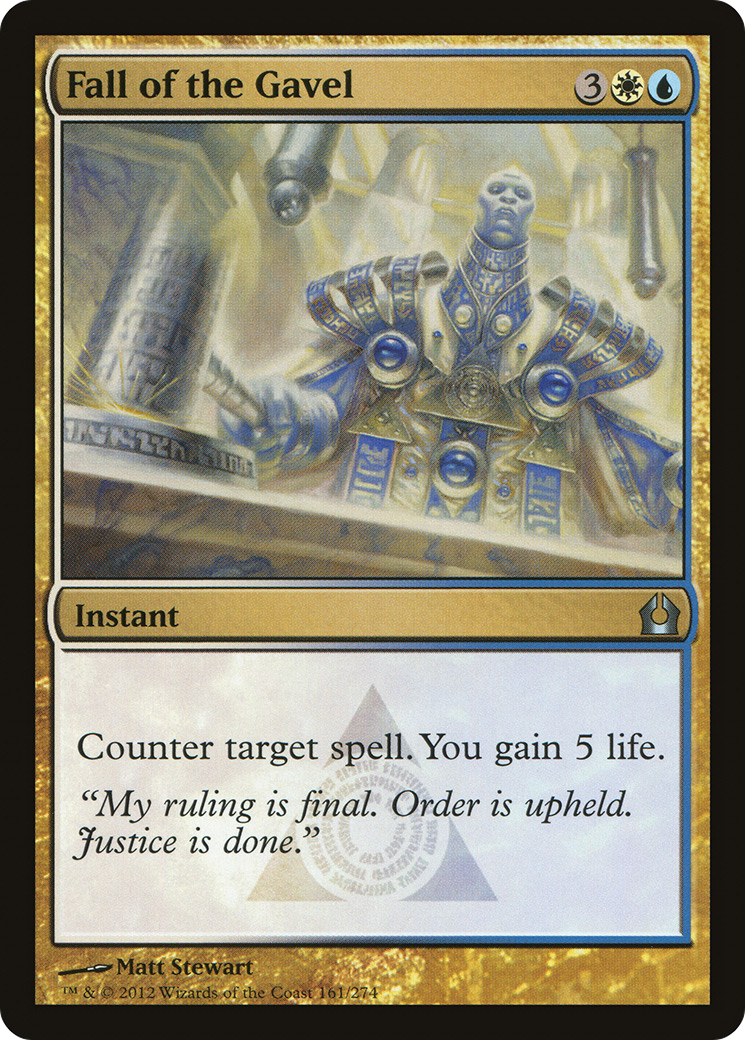Fall of the Gavel (RTR-161) - Return to Ravnica - Premium MTG Single from Wizards of the Coast - Just $0.08! Shop now at Game Crave Tournament Store