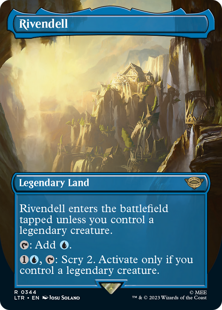 Rivendell (LTR-344) - The Lord of the Rings: Tales of Middle-earth (Borderless) Foil - Premium MTG Single from Wizards of the Coast - Just $1.14! Shop now at Game Crave Tournament Store