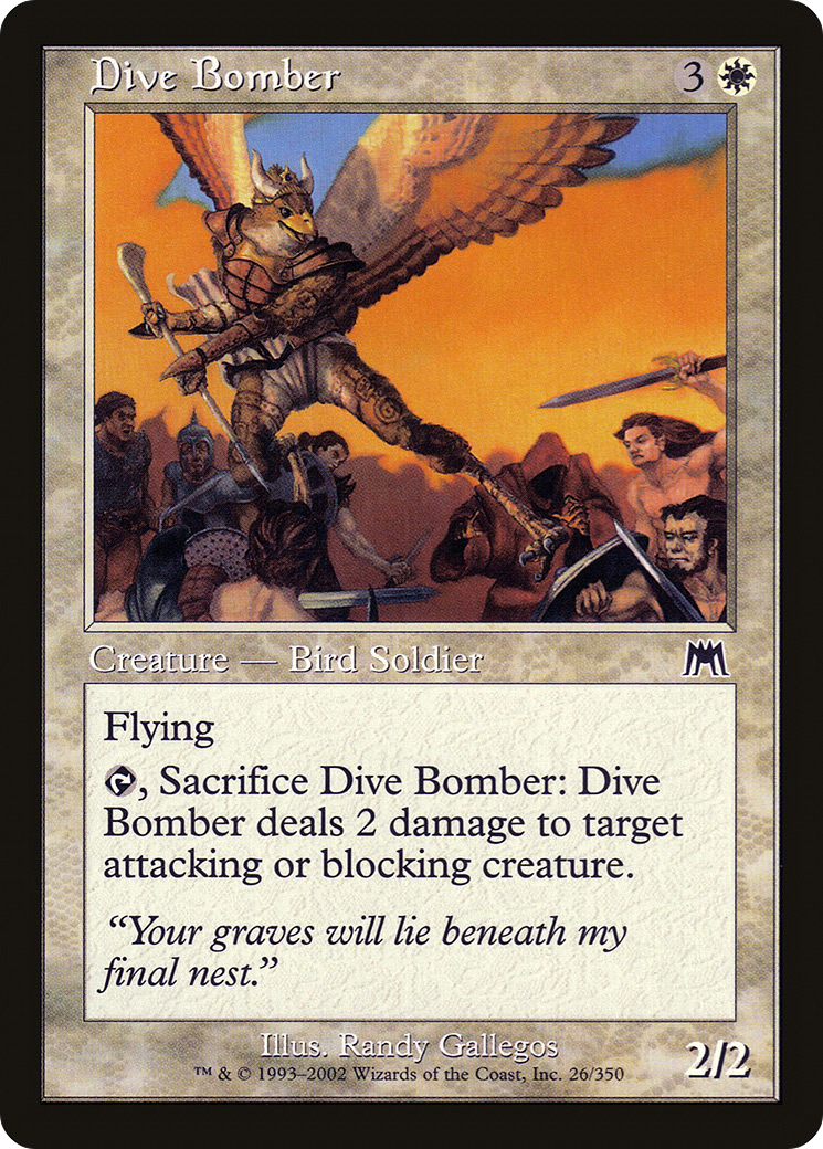 Dive Bomber (ONS-026) - Onslaught - Premium MTG Single from Wizards of the Coast - Just $0.08! Shop now at Game Crave Tournament Store
