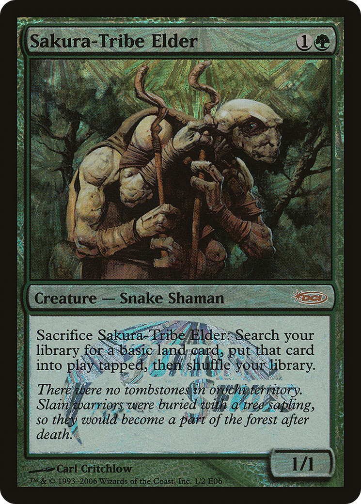 Sakura-Tribe Elder (PJSE-1E06) - Junior Series Europe Foil - Premium MTG Single from Wizards of the Coast - Just $17.89! Shop now at Game Crave Tournament Store