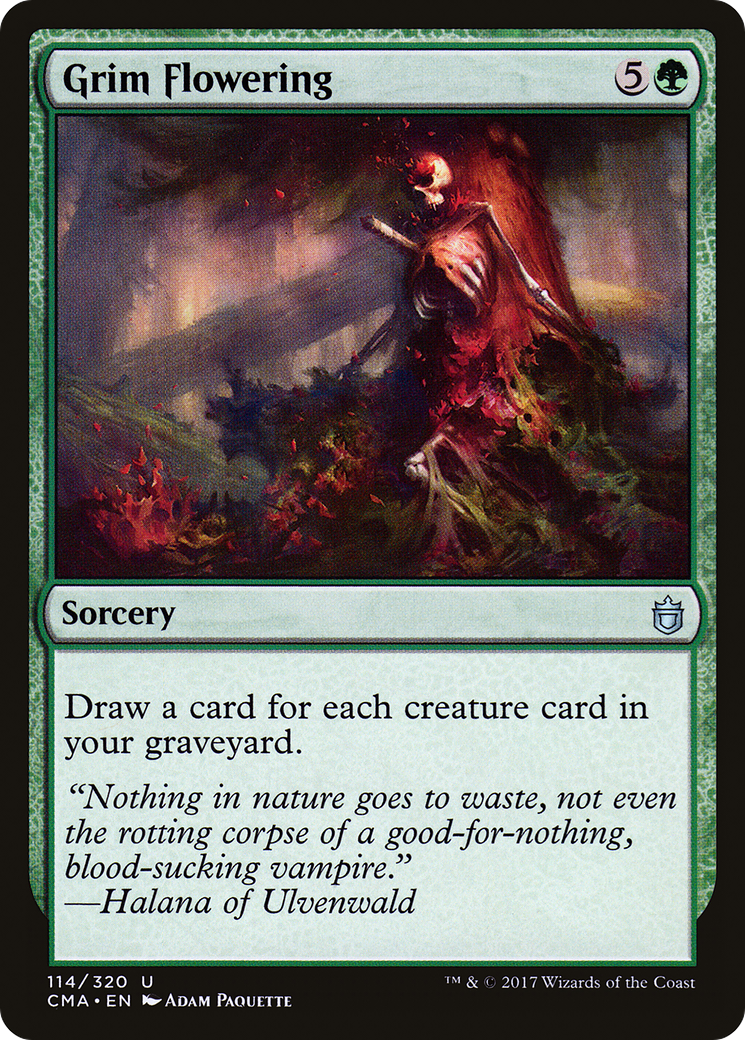 Grim Flowering (CMA-114) - Commander Anthology - Premium MTG Single from Wizards of the Coast - Just $0.10! Shop now at Game Crave Tournament Store
