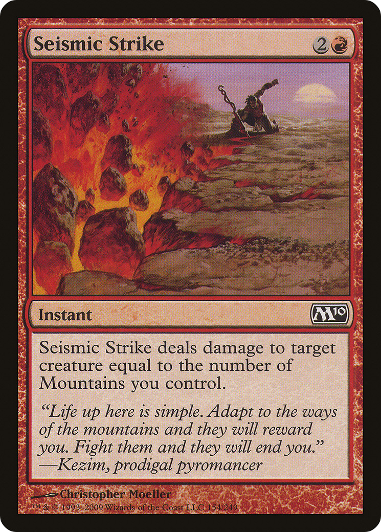 Seismic Strike (M10-154) - Magic 2010 - Premium MTG Single from Wizards of the Coast - Just $0.25! Shop now at Game Crave Tournament Store