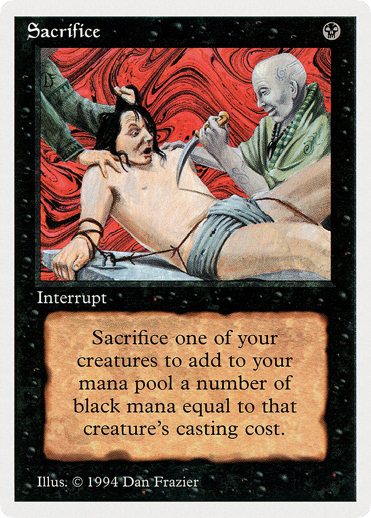 Sacrifice (SUM-126) - Summer Magic / Edgar - Premium MTG Single from Wizards of the Coast - Just $0! Shop now at Game Crave Tournament Store