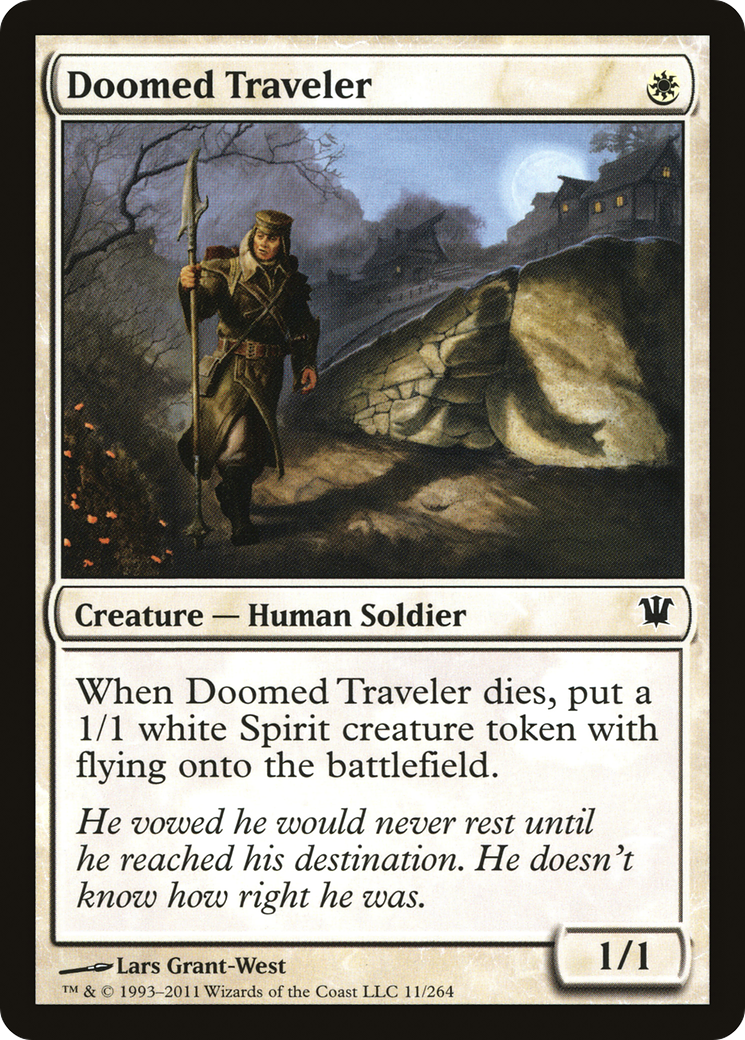 Doomed Traveler (ISD-011) - Innistrad - Premium MTG Single from Wizards of the Coast - Just $0.25! Shop now at Game Crave Tournament Store