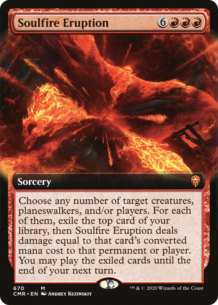 Soulfire Eruption (CMR-670) - Commander Legends: (Extended Art) - Premium MTG Single from Wizards of the Coast - Just $0.43! Shop now at Game Crave Tournament Store