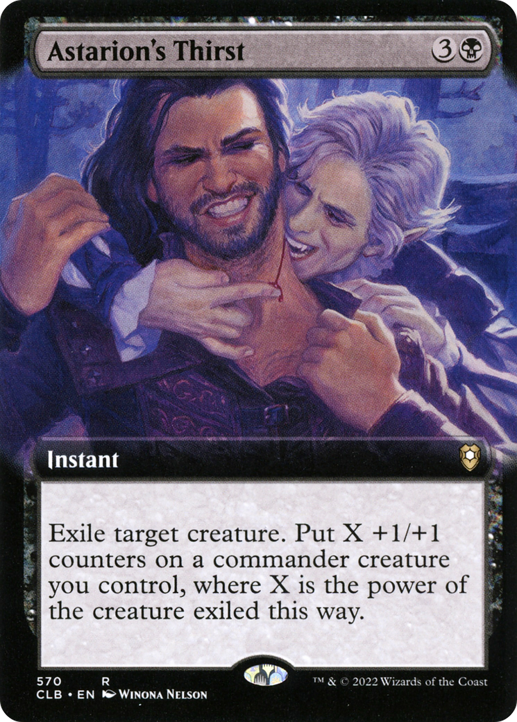 Astarion's Thirst (CLB-570) - Commander Legends: Battle for Baldur's Gate: (Extended Art) - Premium MTG Single from Wizards of the Coast - Just $0.29! Shop now at Game Crave Tournament Store