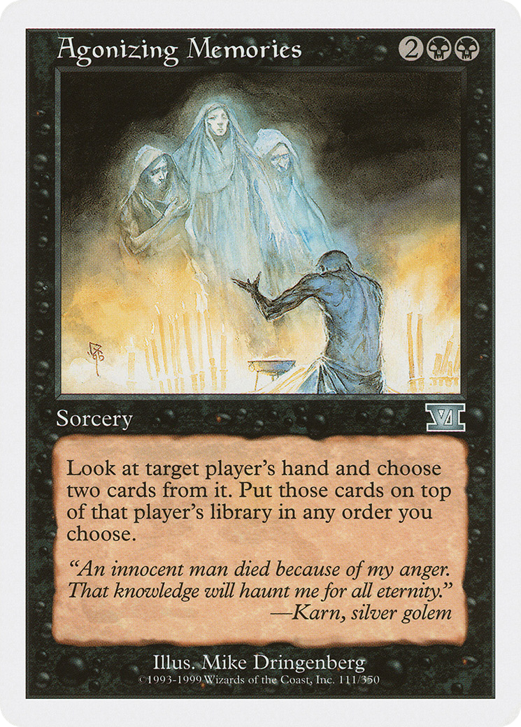 Agonizing Memories (6ED-111) - Classic Sixth Edition - Premium MTG Single from Wizards of the Coast - Just $0.08! Shop now at Game Crave Tournament Store