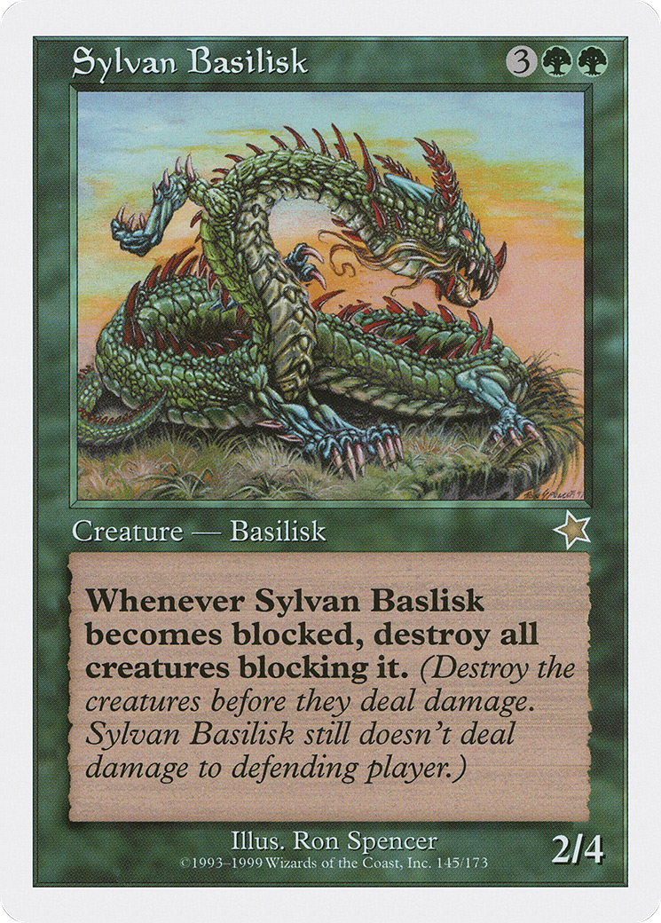 Sylvan Basilisk (S99-145) - Starter 1999 - Premium MTG Single from Wizards of the Coast - Just $0.41! Shop now at Game Crave Tournament Store