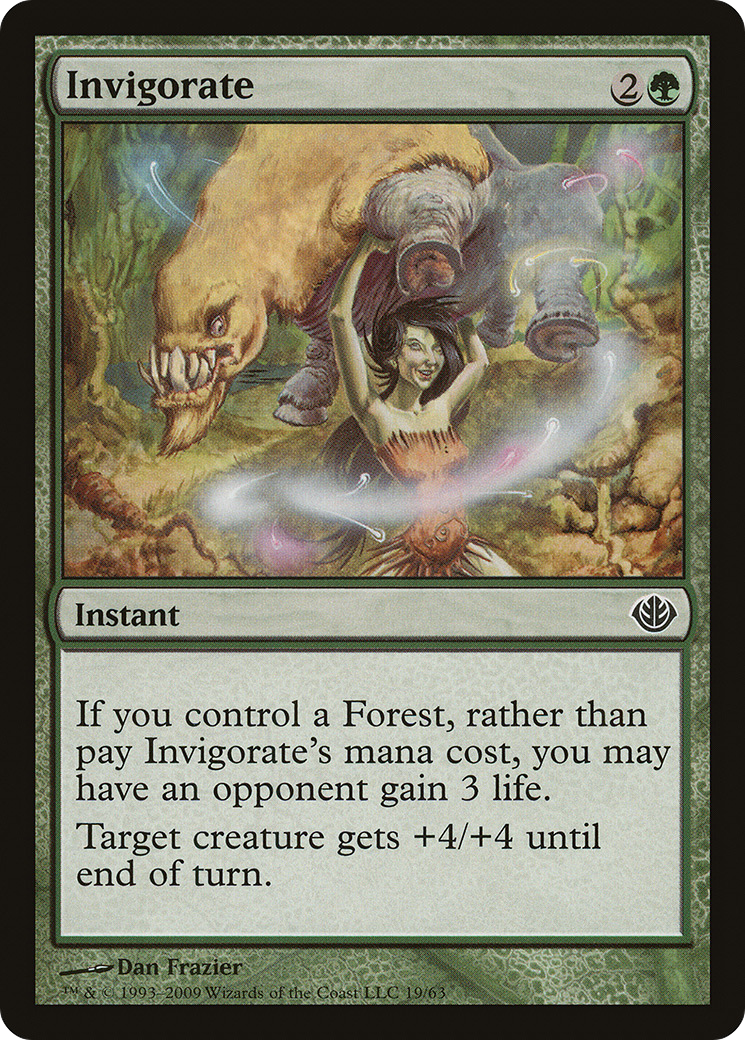 Invigorate (DDD-019) - Duel Decks: Garruk vs. Liliana - Premium MTG Single from Wizards of the Coast - Just $0.25! Shop now at Game Crave Tournament Store