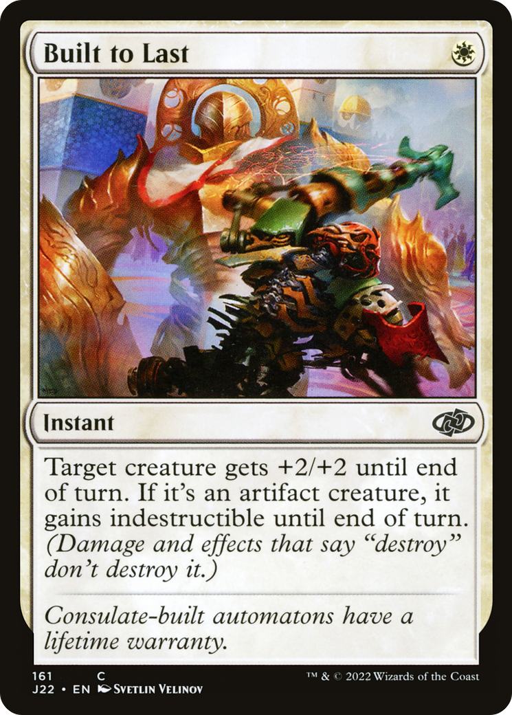Built to Last (J22-161) - Jumpstart 2022 - Premium MTG Single from Wizards of the Coast - Just $0.25! Shop now at Game Crave Tournament Store