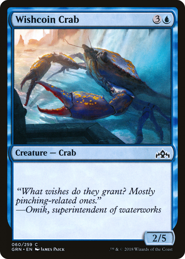 Wishcoin Crab (GRN-060) - Guilds of Ravnica Foil - Premium MTG Single from Wizards of the Coast - Just $0.25! Shop now at Game Crave Tournament Store