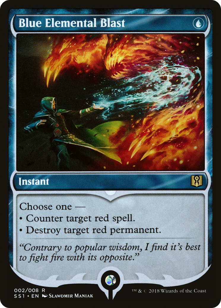 Blue Elemental Blast (SS1-002) - Signature Spellbook: Jace Foil - Premium MTG Single from Wizards of the Coast - Just $3.38! Shop now at Game Crave Tournament Store