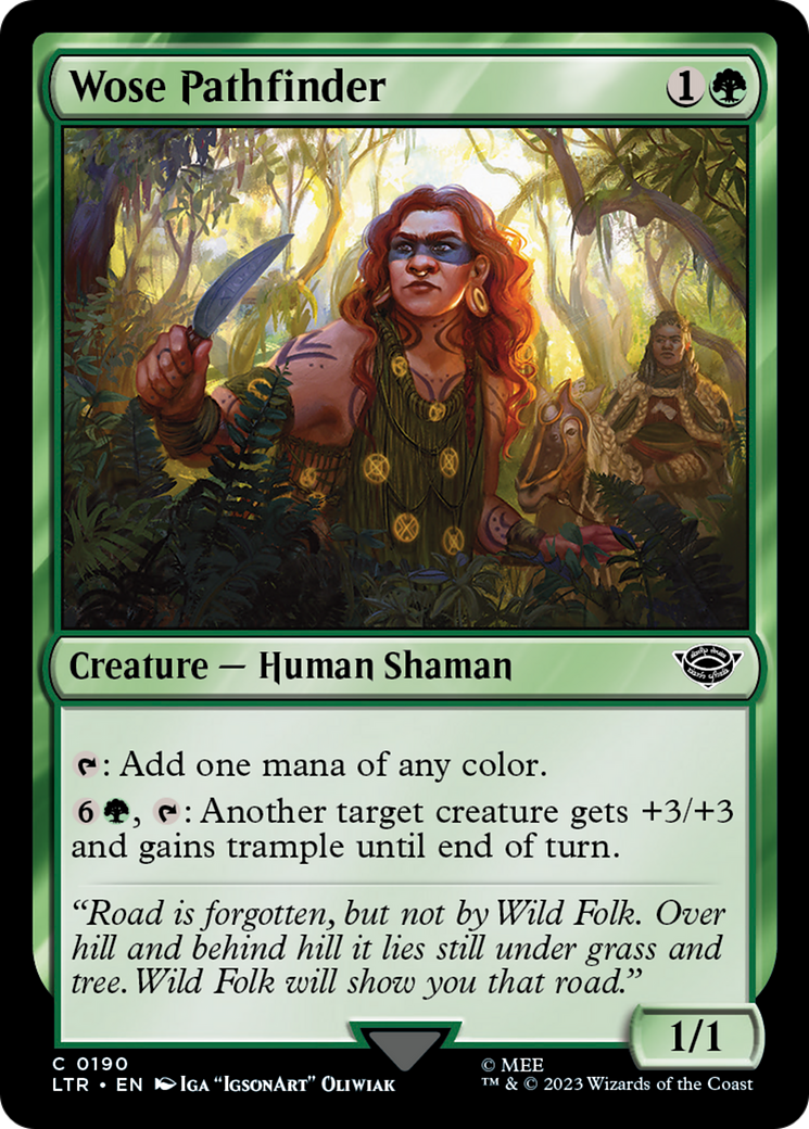 Wose Pathfinder (LTR-190) - The Lord of the Rings: Tales of Middle-earth - Premium MTG Single from Wizards of the Coast - Just $0.08! Shop now at Game Crave Tournament Store
