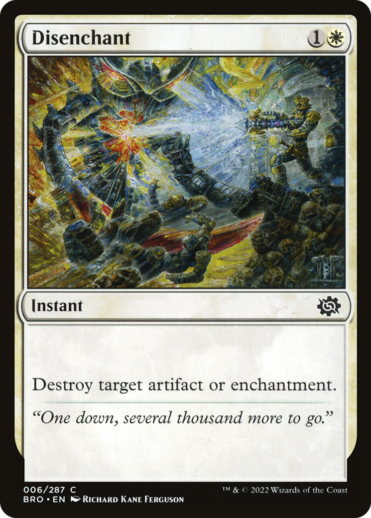 Disenchant (BRO-006) - The Brothers' War Foil - Premium MTG Single from Wizards of the Coast - Just $0.08! Shop now at Game Crave Tournament Store