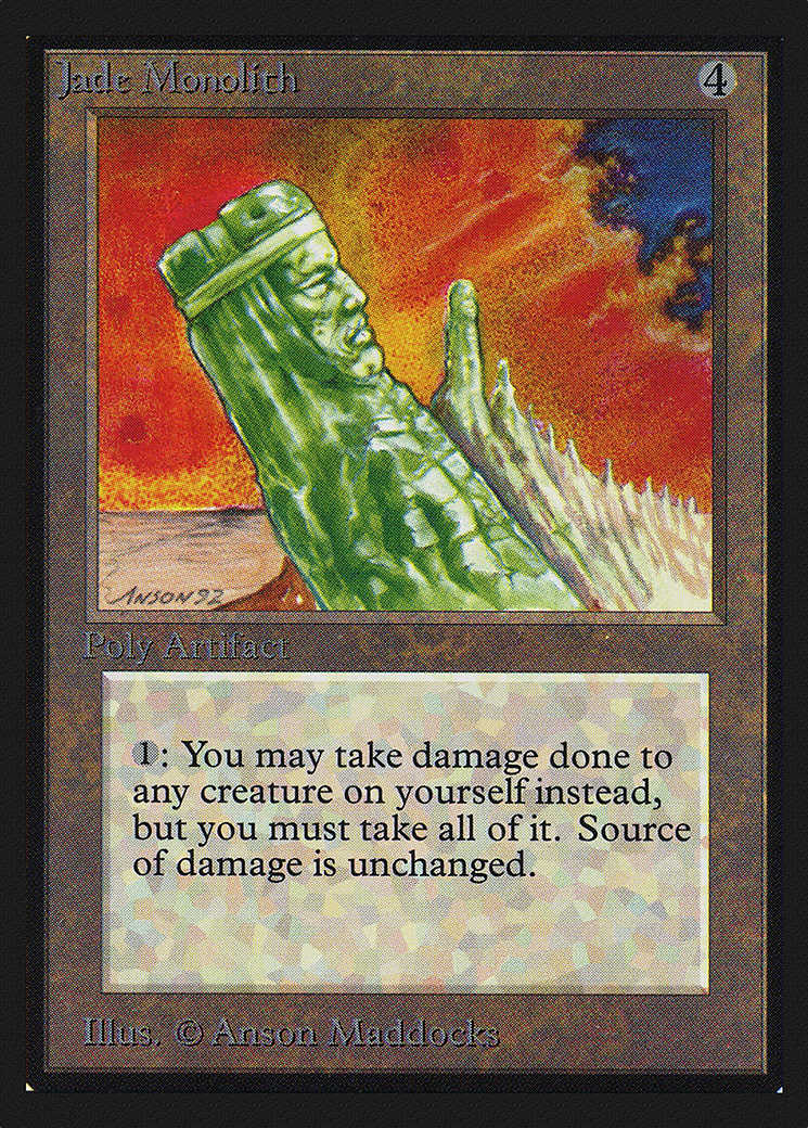 Jade Monolith (CED-253) - Collectors' Edition - Premium MTG Single from Wizards of the Coast - Just $0.74! Shop now at Game Crave Tournament Store