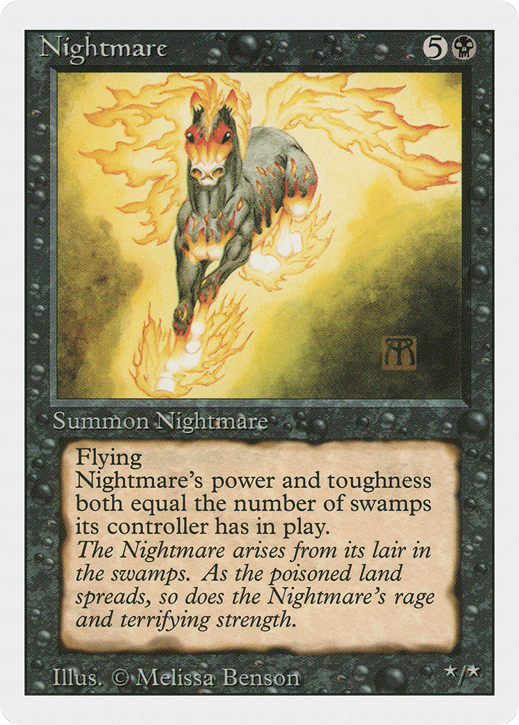 Nightmare (3ED-120) - Revised Edition - Premium MTG Single from Wizards of the Coast - Just $1.70! Shop now at Game Crave Tournament Store