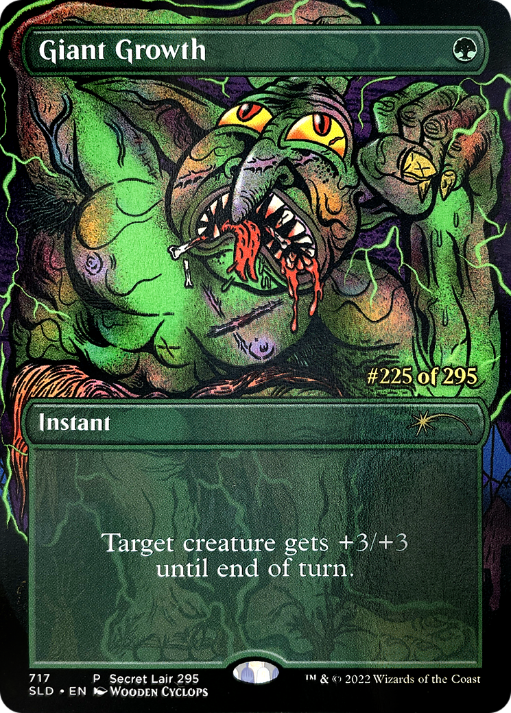 Giant Growth (SLD-717) - Secret Lair Drop (Borderless) - Premium MTG Single from Wizards of the Coast - Just $88.73! Shop now at Game Crave Tournament Store