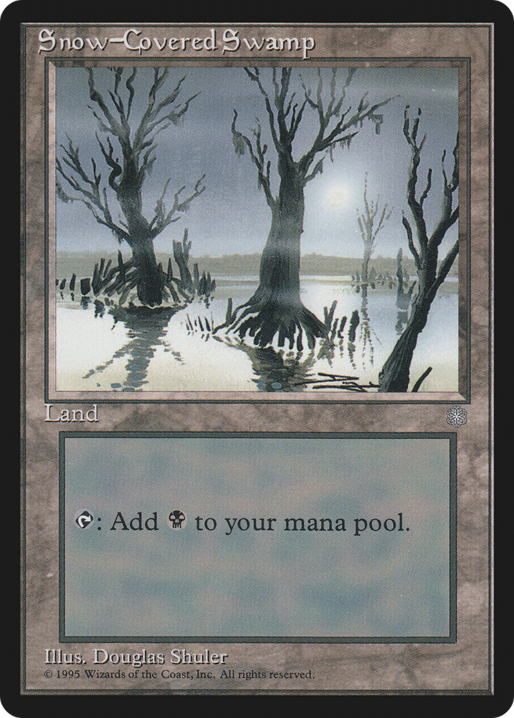 Snow-Covered Swamp (ICE-372) - Ice Age - Premium MTG Single from Wizards of the Coast - Just $0.44! Shop now at Game Crave Tournament Store