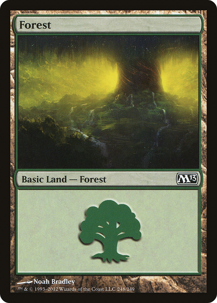 Forest (M13-248) - Magic 2013 - Premium MTG Single from Wizards of the Coast - Just $0.08! Shop now at Game Crave Tournament Store