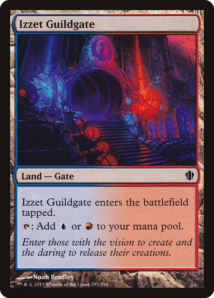 Izzet Guildgate (C13-297) - Commander 2013 - Premium MTG Single from Wizards of the Coast - Just $0.25! Shop now at Game Crave Tournament Store