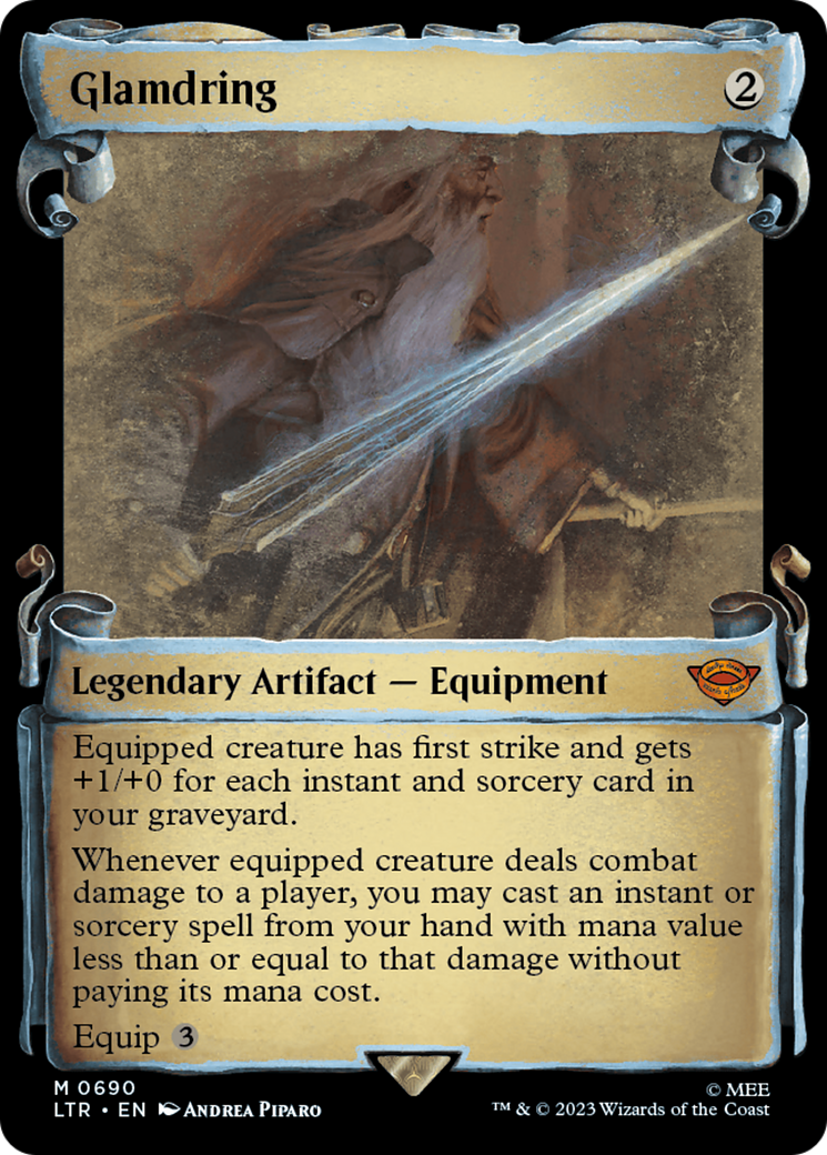 Glamdring (LTR-690) - The Lord of the Rings: Tales of Middle-earth: (Showcase) Foil - Premium MTG Single from Wizards of the Coast - Just $2.11! Shop now at Game Crave Tournament Store