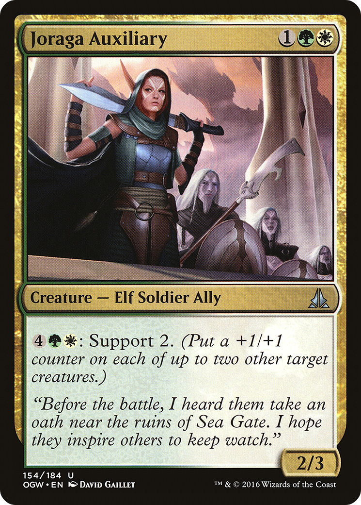 Joraga Auxiliary (OGW-154) - Oath of the Gatewatch Foil - Premium MTG Single from Wizards of the Coast - Just $0.08! Shop now at Game Crave Tournament Store