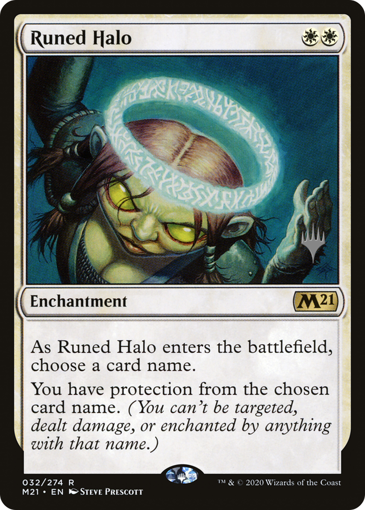 Runed Halo (PM21-32P) - Core Set 2021 Promos - Premium MTG Single from Wizards of the Coast - Just $0.09! Shop now at Game Crave Tournament Store