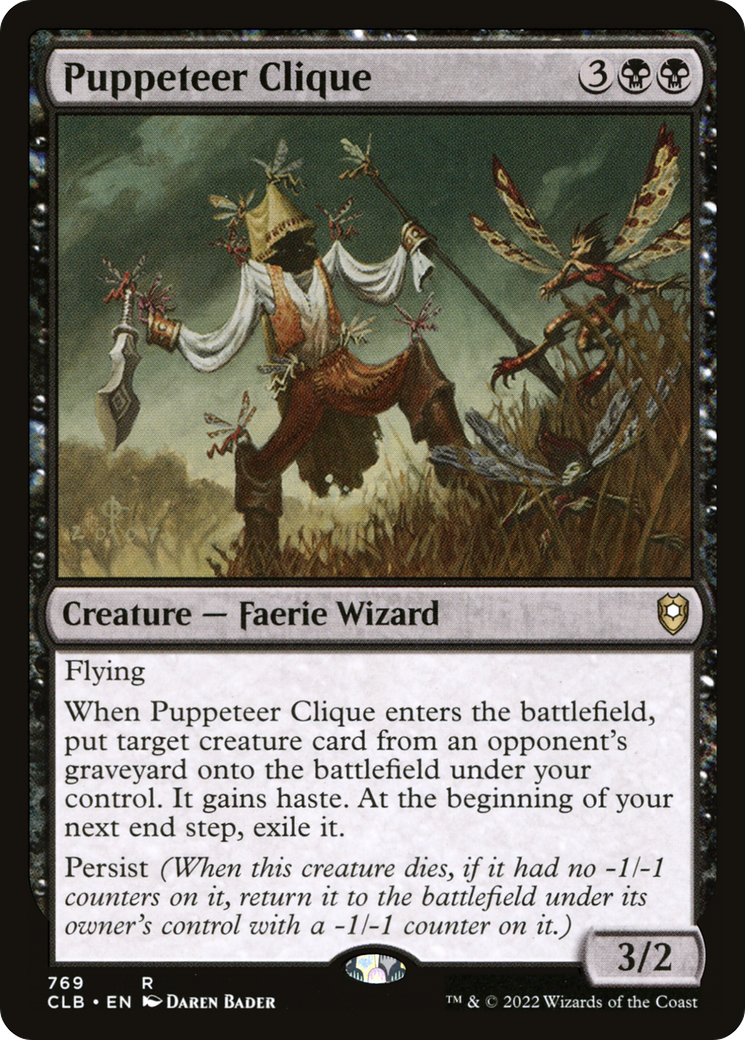 Puppeteer Clique (CLB-769) - Commander Legends: Battle for Baldur's Gate - Premium MTG Single from Wizards of the Coast - Just $0.08! Shop now at Game Crave Tournament Store