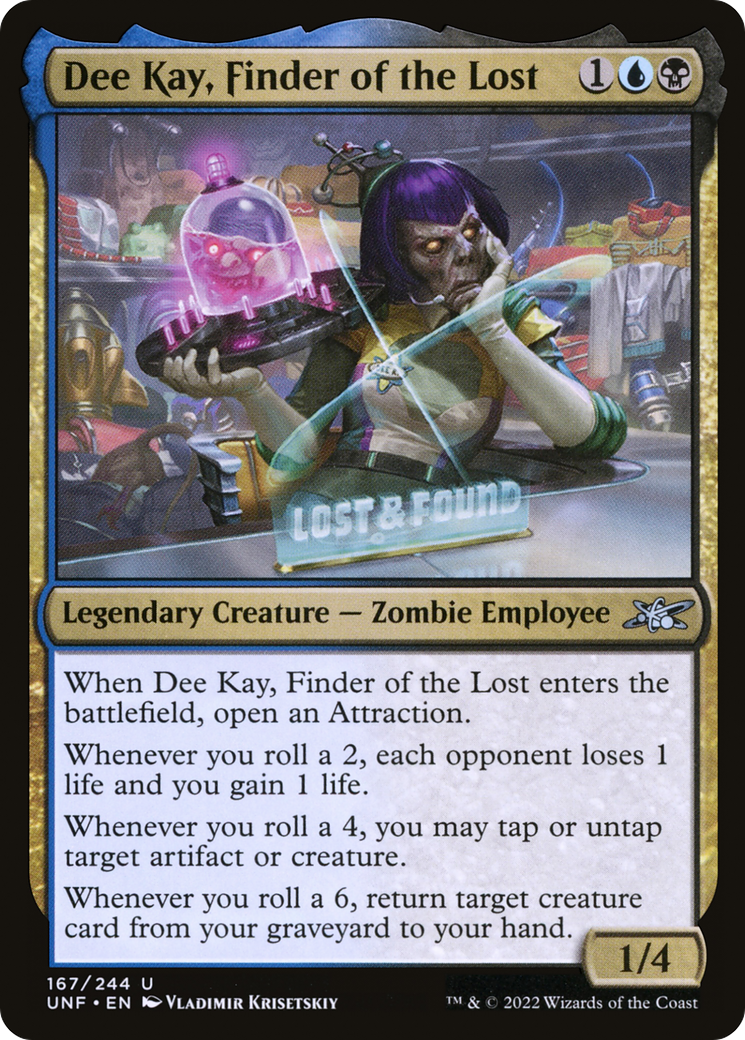 Dee Kay, Finder of the Lost (UNF-167) - Unfinity - Premium MTG Single from Wizards of the Coast - Just $0.08! Shop now at Game Crave Tournament Store