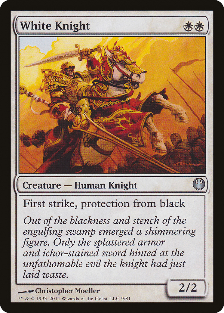 White Knight (DDG-009) - Duel Decks: Knights vs. Dragons - Premium MTG Single from Wizards of the Coast - Just $0.25! Shop now at Game Crave Tournament Store