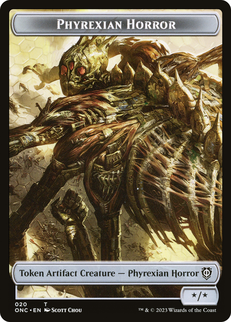Phyrexian Horror (TONC-020) - Phyrexia: All Will Be One Commander Tokens - Premium MTG Single from Wizards of the Coast - Just $0! Shop now at Game Crave Tournament Store