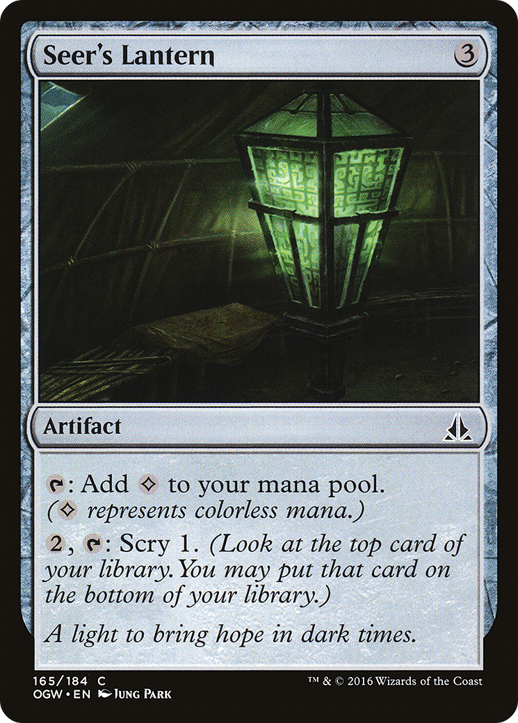 Seer's Lantern (OGW-165) - Oath of the Gatewatch Foil - Premium MTG Single from Wizards of the Coast - Just $0.30! Shop now at Game Crave Tournament Store