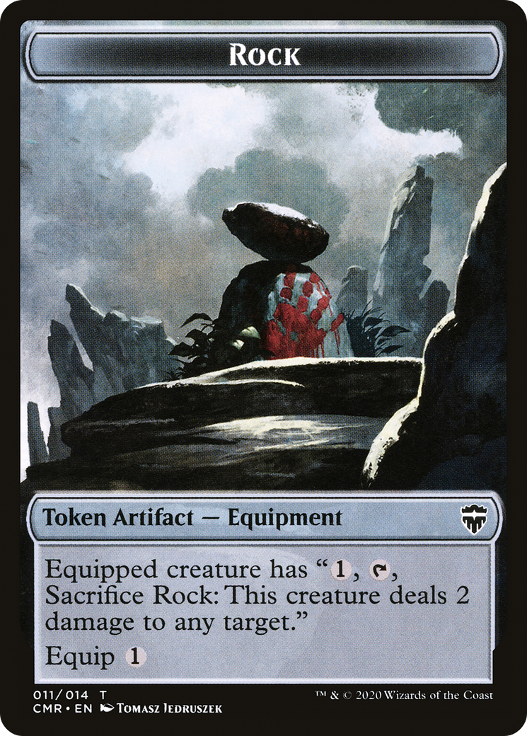 Rock (TCMR-011) - Commander Legends Tokens Foil - Premium MTG Single from Wizards of the Coast - Just $0.30! Shop now at Game Crave Tournament Store