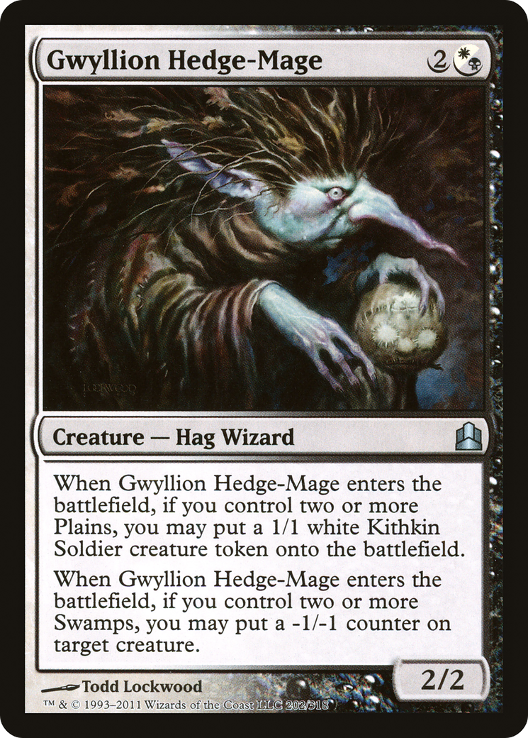 Gwyllion Hedge-Mage (CMD-202) - Commander 2011 - Premium MTG Single from Wizards of the Coast - Just $0.08! Shop now at Game Crave Tournament Store