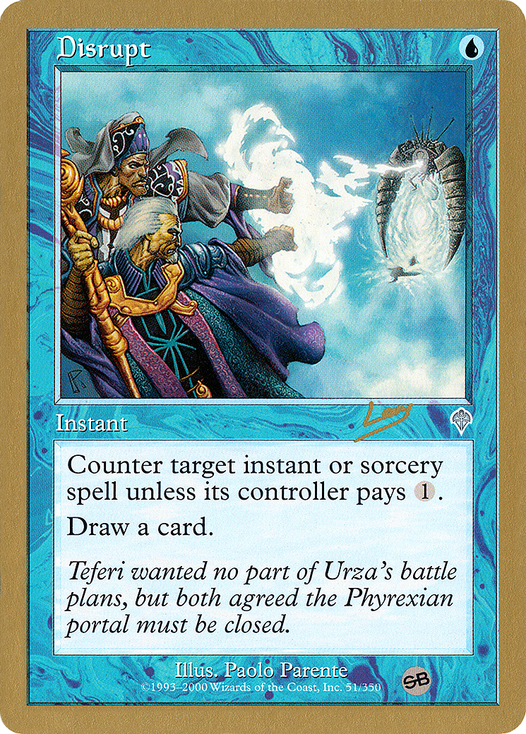 Disrupt (WC02-RL51SB) - World Championship Decks 2002 - Premium MTG Single from Wizards of the Coast - Just $0.08! Shop now at Game Crave Tournament Store