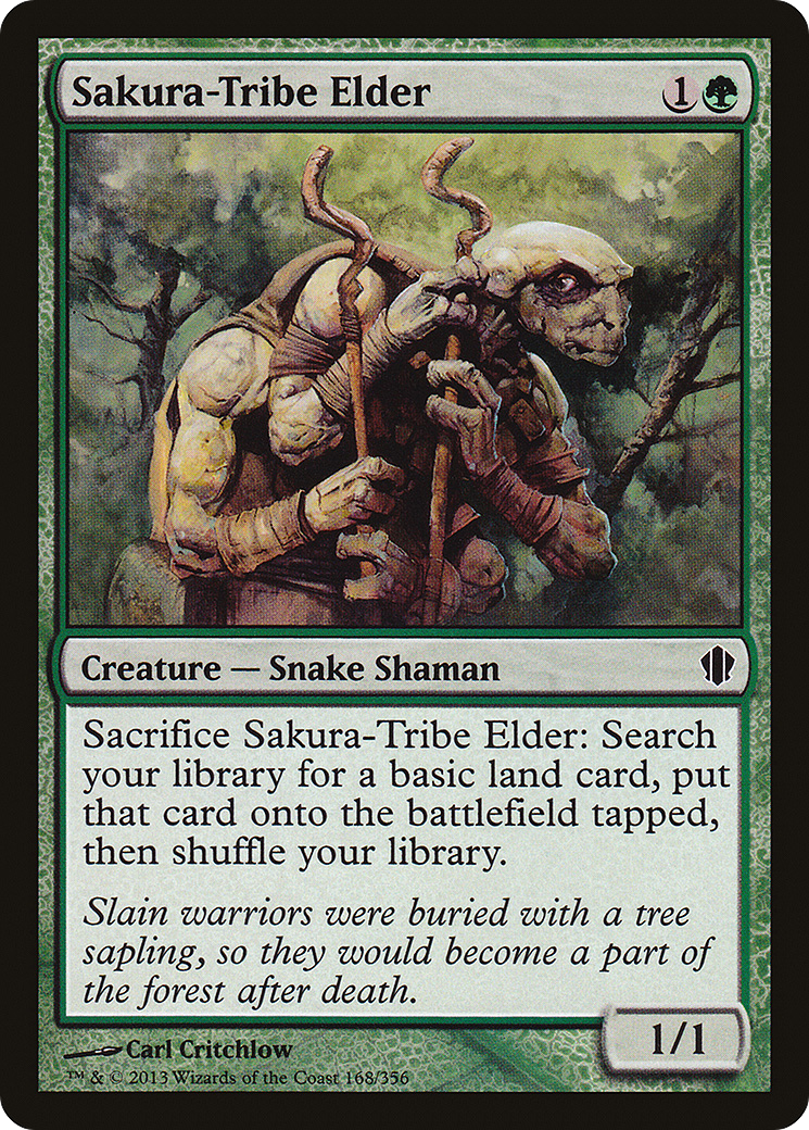 Sakura-Tribe Elder (C13-168) - Commander 2013 - Premium MTG Single from Wizards of the Coast - Just $0.41! Shop now at Game Crave Tournament Store