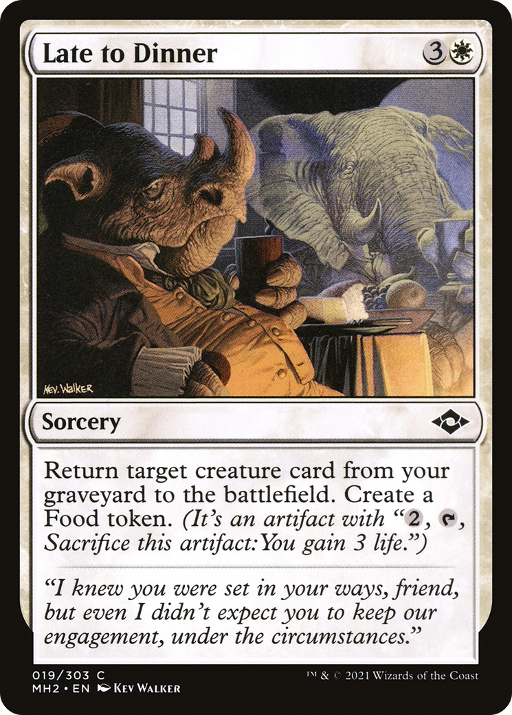 Late to Dinner (MH2-019) - Modern Horizons 2 Foil - Premium MTG Single from Wizards of the Coast - Just $0.08! Shop now at Game Crave Tournament Store