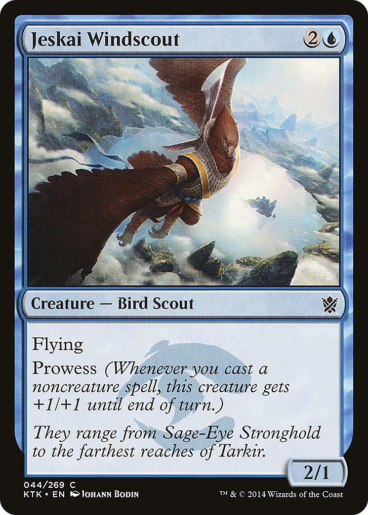 Jeskai Windscout (KTK-044) - Khans of Tarkir Foil - Premium MTG Single from Wizards of the Coast - Just $0.08! Shop now at Game Crave Tournament Store